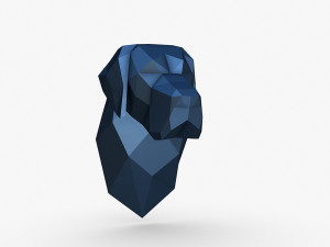 Great Dane head 3D प्रिंट मॉडल