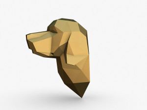 Golden retriever head Modelo de impresión 3D