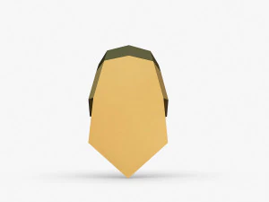Golden retriever head 3D Print Model