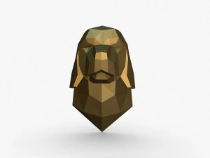 Golden retriever head 3D Print Model