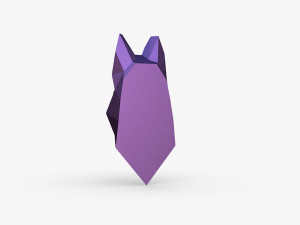 German shepherd head Model Cetak 3D