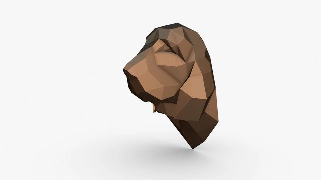 Bloodhound head 3D Print Model .c4d .max .obj .3ds .fbx .stl .blend 
