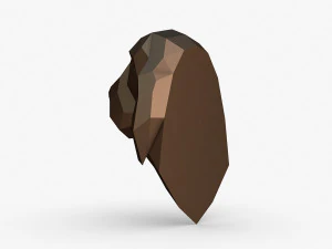 Bloodhound head 3D Print Model