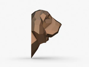 Bloodhound head 3D Print Model