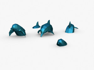 Dolphin figure 3D Print Model