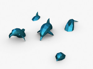 Dolphin figure Modello di stampa 3D