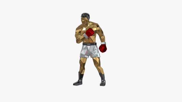Muhammad Ali 3D-Druckmodell .c4d .max .obj .3ds .fbx .stl .blend 