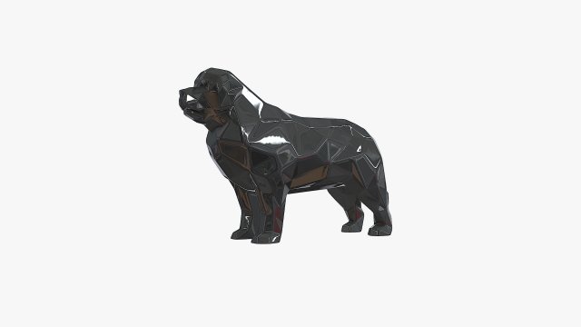 Newfoundland terre neuve dog 3D-Druckmodell .c4d .max .obj .3ds .fbx .stl .blend 