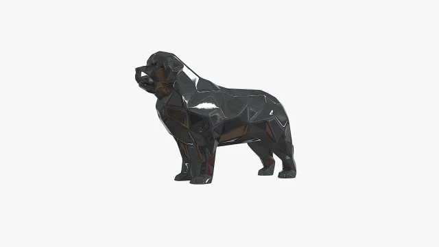 Newfoundland terre neuve dog 3D Print Model .c4d .max .obj .3ds .fbx .stl .blend 
