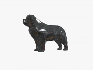 न्यूफाउंडलैंड टेरे न्यूवे कुत्ता 3D प्रिंट मॉडल