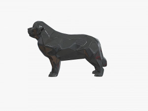 Newfoundland terre neuve dog 3D-Druckmodell