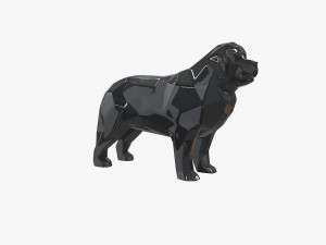 Newfoundland terre neuve dog 3D-Druckmodell