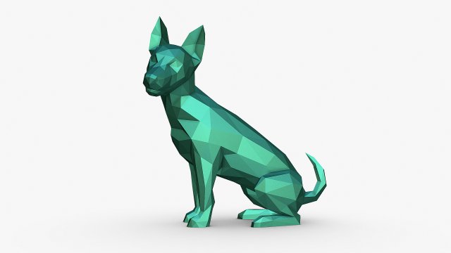Jack russell terrier dog 3Dプリントモデル .c4d .max .obj .3ds .fbx .stl .blend