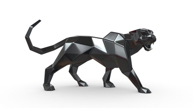 Black Panther 3D 프린트 모델 .c4d .max .obj .3ds .fbx .stl .blend 