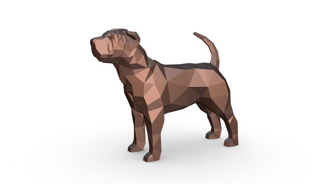 Shar pei dog 3D-Druckmodell .c4d .max .obj .3ds .fbx .stl .blend 