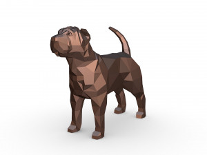 Shar pei dog 3D-Druckmodell