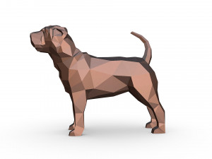 Shar pei dog 3D-Druckmodell