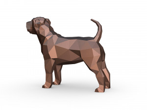 Shar pei dog 3D-Druckmodell