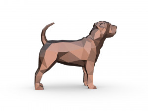 Shar pei dog 3D-Druckmodell