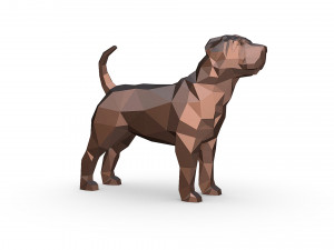 Shar pei dog 3D-Druckmodell