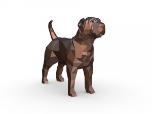Shar pei dog 3D-Druckmodell
