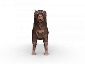 Shar pei dog 3D-Druckmodell