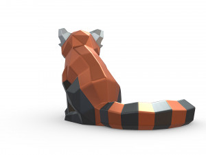Red panda 3D प्रिंट मॉडल