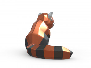 Red panda 3D प्रिंट मॉडल