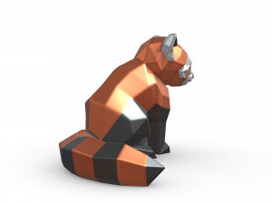 Red panda 3D प्रिंट मॉडल