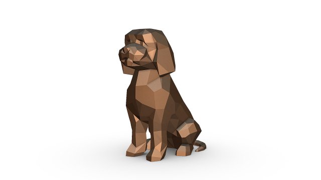 Mini Goldendoodle dog Modelo de impresión 3D .c4d .max .obj .3ds .fbx .stl .blend 