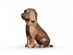 Mini Goldendoodle dog Modelo de impresión 3D