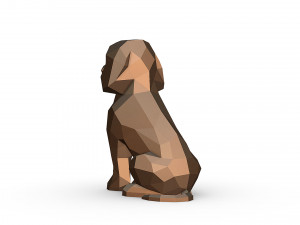 Mini Goldendoodle dog Modelo de impresión 3D