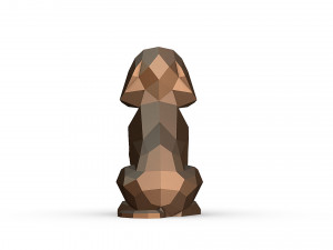 Mini Goldendoodle dog Modelo de impresión 3D