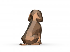 Mini Goldendoodle dog Modelo de impresión 3D