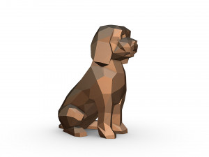 Mini Goldendoodle dog Modelo de impresión 3D