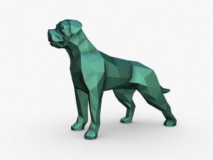 Bullmastiff dog 3Dプリントモデル