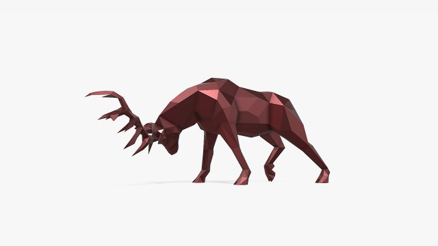 Deer 3D 打印模型 .c4d .max .obj .3ds .fbx .stl .blend 