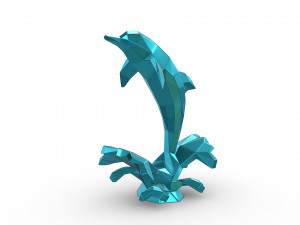 Dolphin figure 3D Print Model