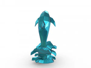 Dolphin figure 3D Print Model