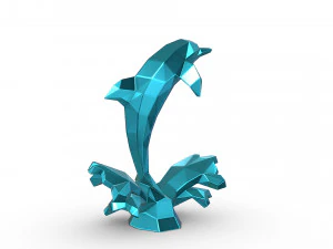 Dolphin figure 3D Print Model