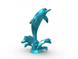 Dolphin figure 3D Print Model
