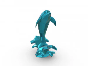 Dolphin figure 3D Print Model