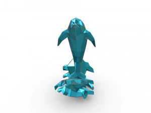 Dolphin figure 3D Print Model