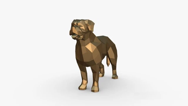 English mastiff 3D Print Model .c4d .max .obj .3ds .fbx .stl .blend