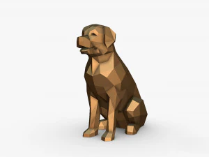 Golden Retriever figure 3D Print Model