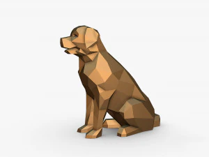 Golden Retriever figure 3D Print Model