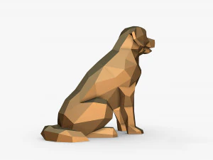 Golden Retriever figure 3D Print Model