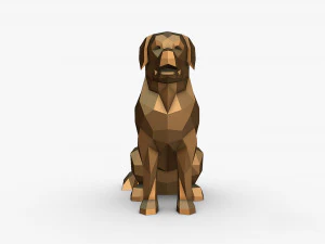 Golden Retriever figure 3D Print Model