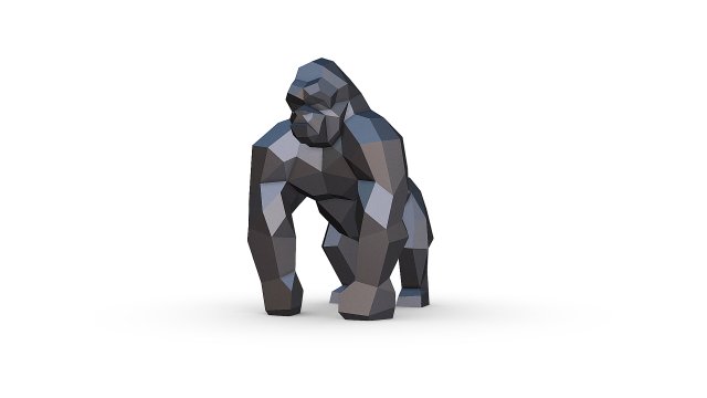 Gorilla figure Modello di stampa 3D .c4d .max .obj .3ds .fbx .stl .blend
