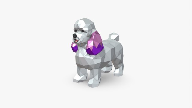 Mini poodle Model do druku 3D .c4d .max .obj .3ds .fbx .stl .blend 